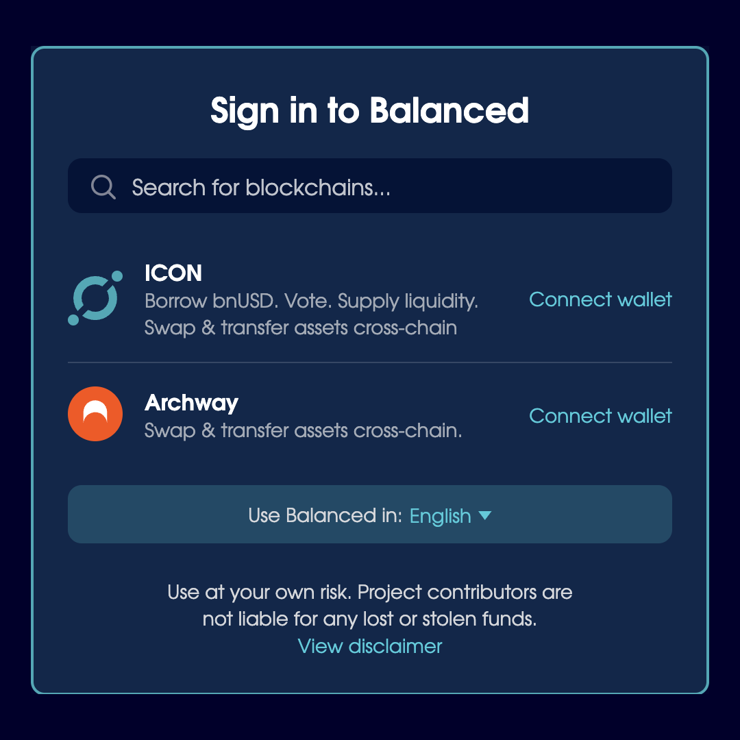 Balanced: Now connected to Archway