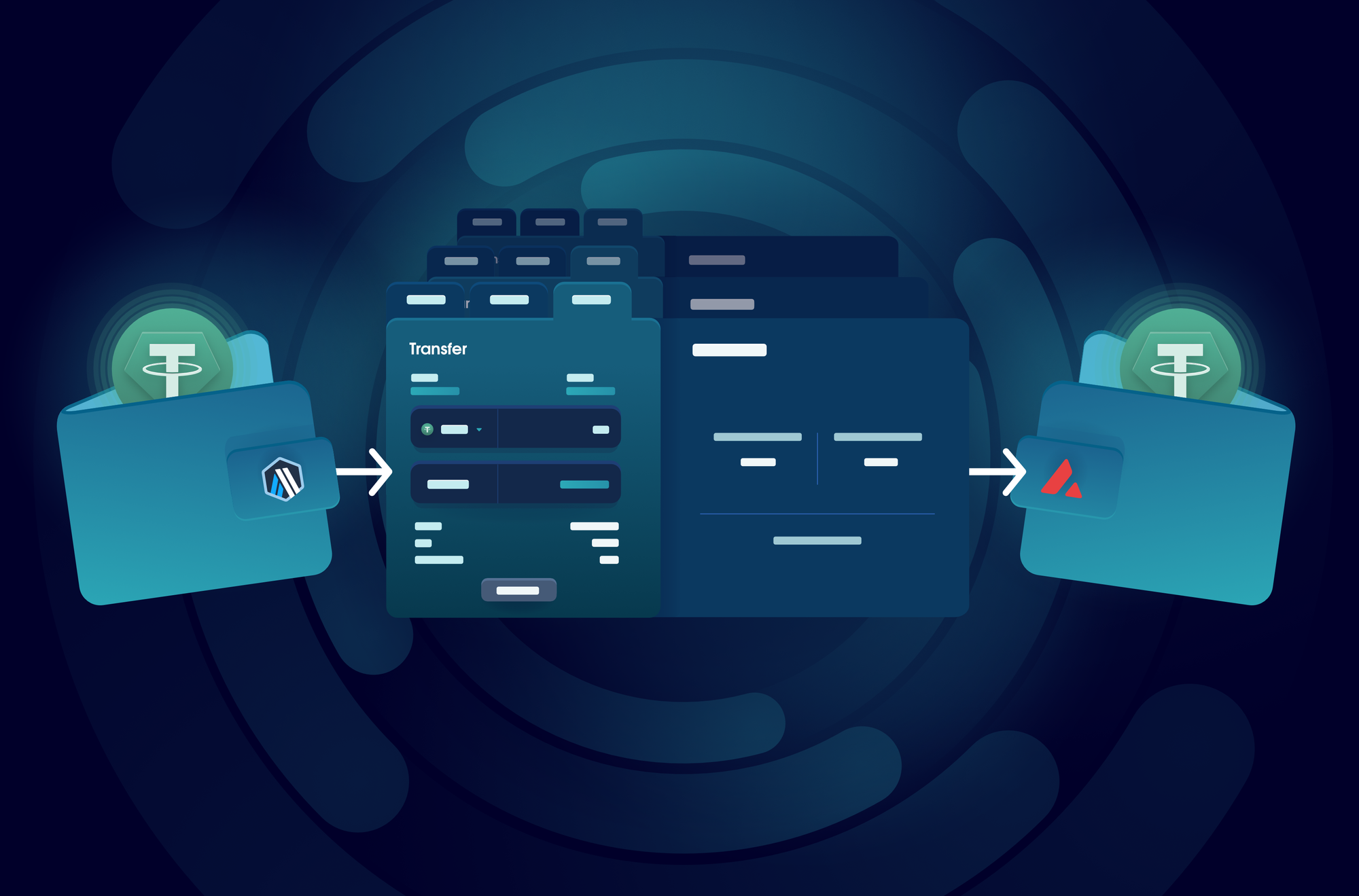 Transfer USDT between supported chains